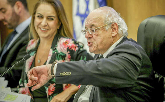 Central Elections Committee Chairman Hanan Melcer with committee CEO Orly Adas Safeguarding electoral purity