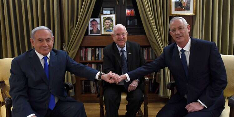 Rivlin meets with PM, Gantz in effort to break political deadlock