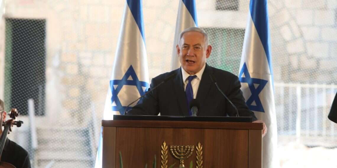 Prime Minister Benjamin Netanyahu speaks in Hebron on Wednesday Netanyahu pledges to 'stay in Hebron forever'