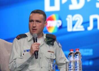 Cameras take aim in the hands of the IDF spokesperson