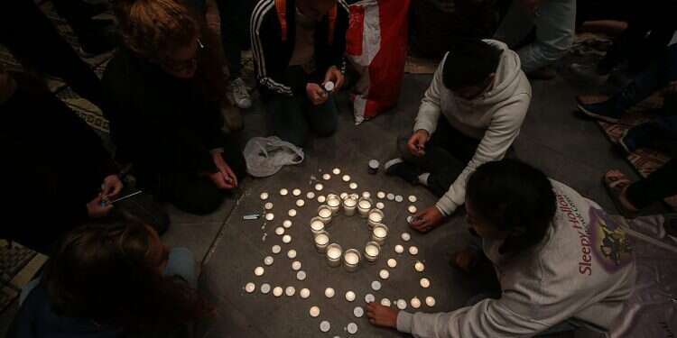 Israeli teens gather in Zion Square in Jerusalem to honor the American Jews killed in the anti-Semitic shooting at the Tree of Life Synagogue in Pittsburgh, last year Florida man arrested for threatening to shoot Jews