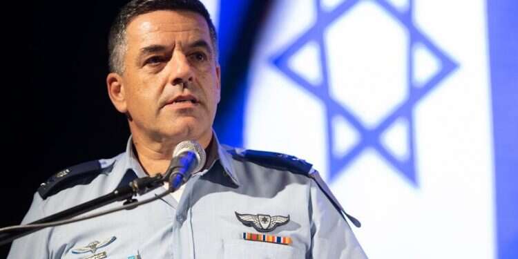 IAF commander Maj. Gen. Amikam Norkin IAF chief: Security challenges posed by Iran becoming more complex