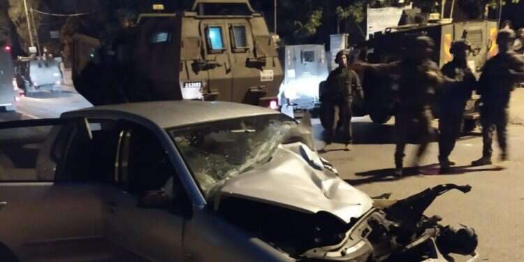 Palestinian shot after attempted car ramming in Ramallah
