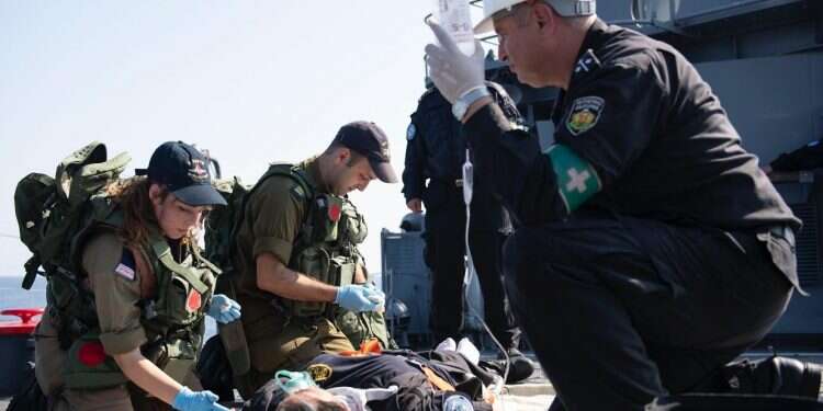 Israeli sailors simulate providing medical assistance during NATO's 'Crystal Sea 2020' exercise NATO recognizes Israel as key medical-assistance partner as it seeks to expand cooperation