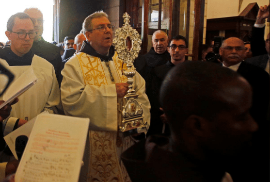 A relic of Jesus' manger, Christmas gift from pope to Bethlehem