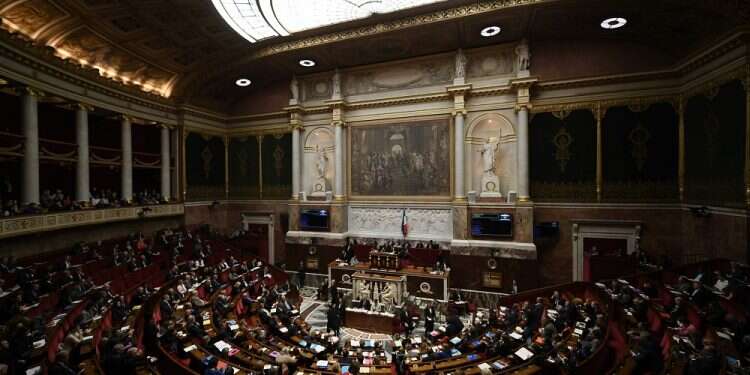 The French National Assembly hall in Paris 'Anti-Zionism is akin to anti-Semitism,' French Parliament rules