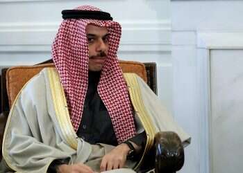 Saudi Arabia's Foreign Minister Prince Faisal bin Farhan al-Faisal Saudi minister: Israeli passport holders cannot visit 'for now'