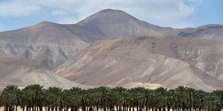 A view of the hills overlooking Route 90 from the west, in the Jordan Valley Israeli control of the Jordan Valley is non-negotiable