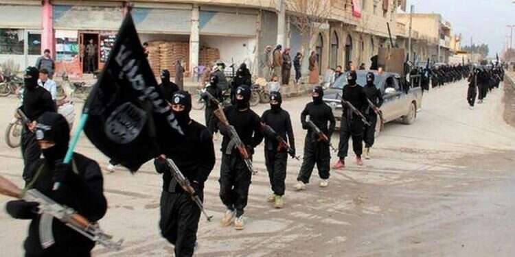 ISIS operatives marching in Raqqa, Syria In post-caliphate era, does ISIS still pose a threat to Israel?