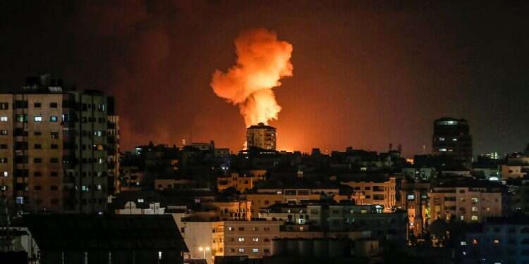 An explosion following an Israeli airstrike on Islamic Jihad sites in Gaza City Hamas fails to curb Islamic Jihad, which has no interest in stabilizing Gaza