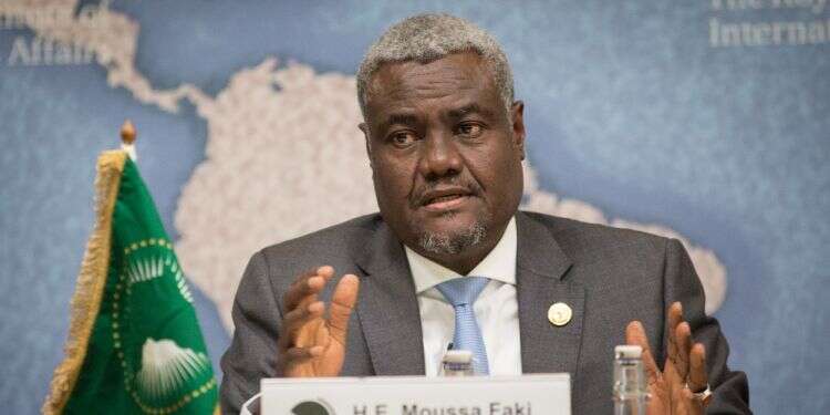 African Union Commissioner Moussa Faki Mahamat African leaders reject Trump's Middle East peace plan as 'illegitimate'