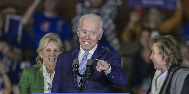 Democratic presidential candidate former Vice President Joe Biden, his wife Jill Biden (L) and sister Valerie Biden Owens, attend a Super Tuesday event in Los Angeles, California Biden's Super Tuesday surge reshapes Democratic race