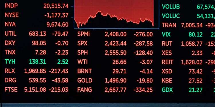 President Trump is displayed on a television on the floor of the New York Stock Exchange Coronavirus causes historic market drop, global scramble to contain 'invisible enemy'