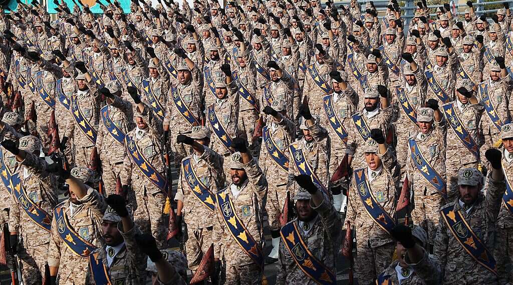 Iranian soldiers during the annual military parade in Tehran Israeli military says Iran slowly pulling out of Syria