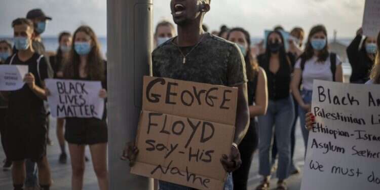 In Israel, protesters demonstrate against Floyd killing