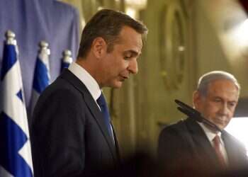 Greek PM visits Israel, hoping to restore tourism and warning on Turkey