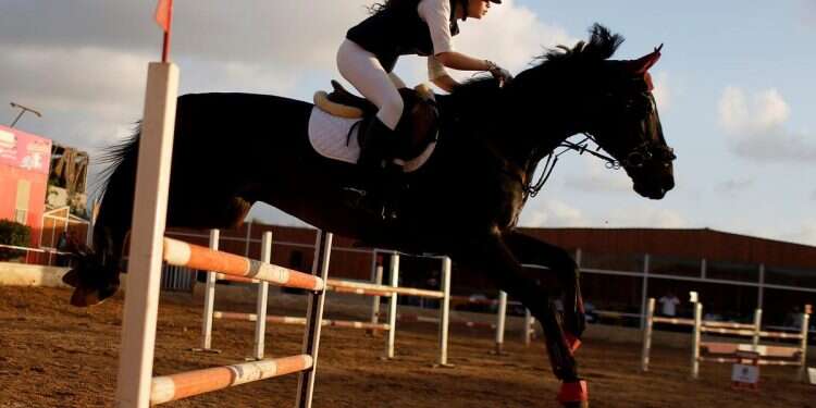 Gaza horse riders compete again as coronavirus curbs eased