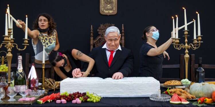 New 'Last Supper' exhibit portrays PM as out-of-touch hedonist