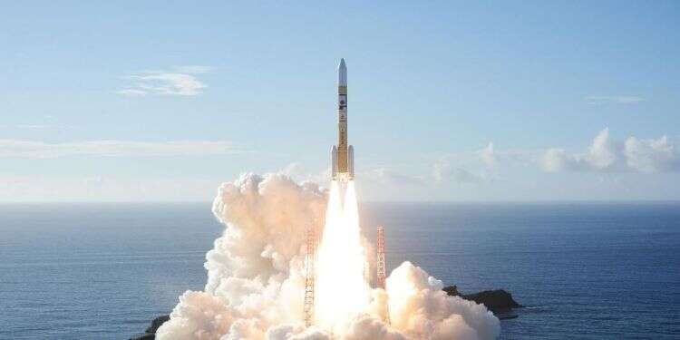 An H-2A rocket carrying the Hope Probe, developed by the Mohammed Bin Rashid Space Centre in the United Arab Emirates for the Mars explore, lifts off from the launching pad at Tanegashima Space Center on the island of Tanegashima, Japan, July 20, 2020 United Arab Emirates launches mission to Mars
