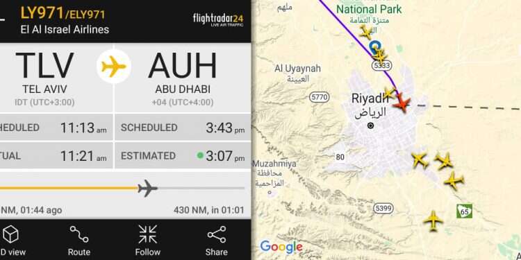 Tight security, and an Arabic greeting, on first Israel-UAE flight