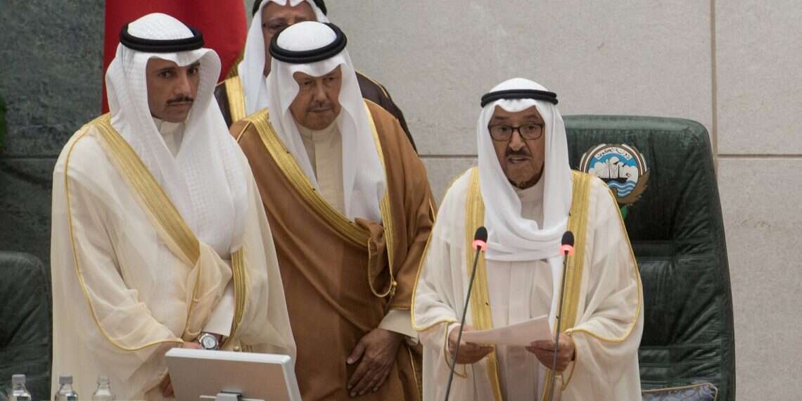 Kuwait's Emir Sheikh Sabah al Ahmad al Sabah reads his opening speech at the start of the 4th ordinary session of the 15th Legislative Parliament, October 29, 2019 Kuwait: We will be the last to normalize relations with Israel