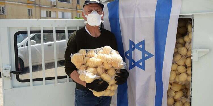 Yossi Geller, the founder of the Lev Rahav organization, which distributes food to Israel's needy PM announces $8M for food banks, parcels ahead of Rosh Hashanah