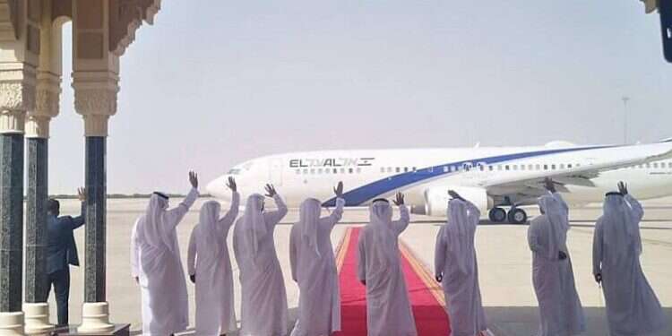Emirati officials bid farewell to the Israeli delegation on the historic visit in August 2020 UAE's warm welcome to Israelis reflects changing region