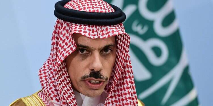 Saudi Foreign Minister Prince Faisal bin Farhan Al-Saud Saudi Arabia rejects terrorism, avoids backing action over Mohammad cartoons