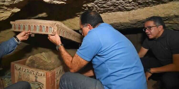 Another trove of coffins dug up at Egypt's Saqqara necropolis