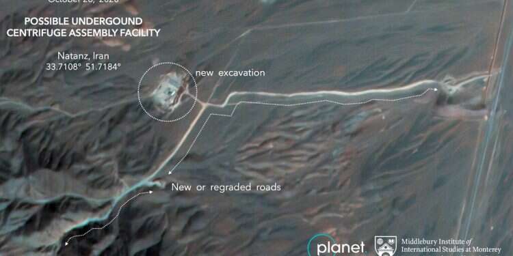 Satellite photos show construction at Iran's Natanz nuclear site