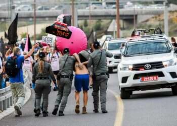 Police detain 18 anti-Netanyahu protesters outside Jerusalem