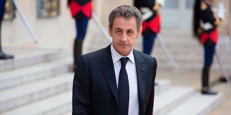 Former French president and head of the right-wing opposition party 'Les Republicains' (The Republicans) Nicolas Sarkozy France's Sarkozy appears in court, corruption trial suspended