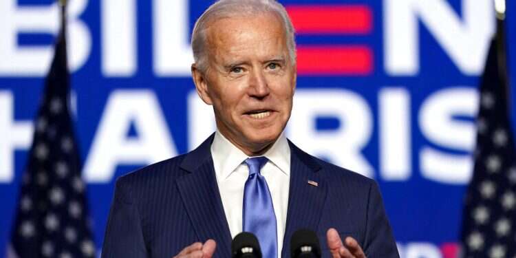 Former Vice President Joe Biden speaks Friday, Nov. 6, 2020, in Wilmington, Del Networks call presidency for Biden as Trump vows to continue fight