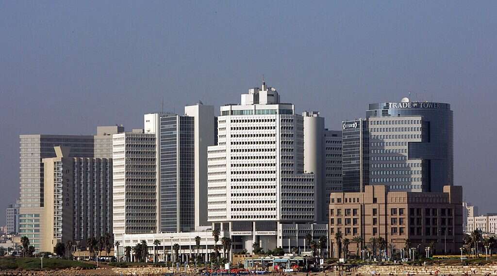 A portion of the skyline of Tel Aviv as seen from its bay Tel Aviv ranked world's 5th most expensive city