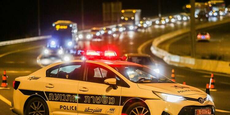 A police checkpoint near Jerusalem, Sunday evening One day into 3rd lockdown, Israel confirms 3,499 new COVID-19 cases
