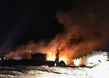 Report: Several hurt in warehouse blast near Syria border