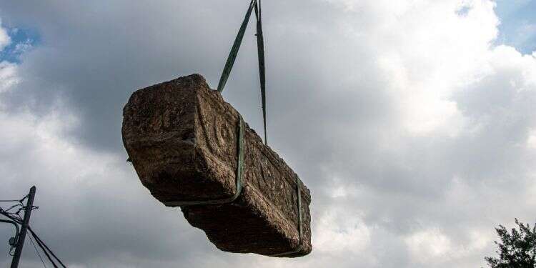 2 Roman-era sarcophagi excavated during work on wildlife clinic at Ramat Gan Safari