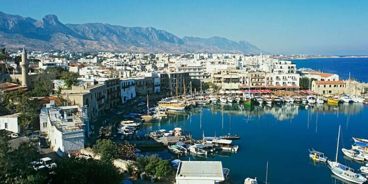 Kyrenia Harbor in Cyprus President of divided Cyprus hails UN bid to resume peace talks