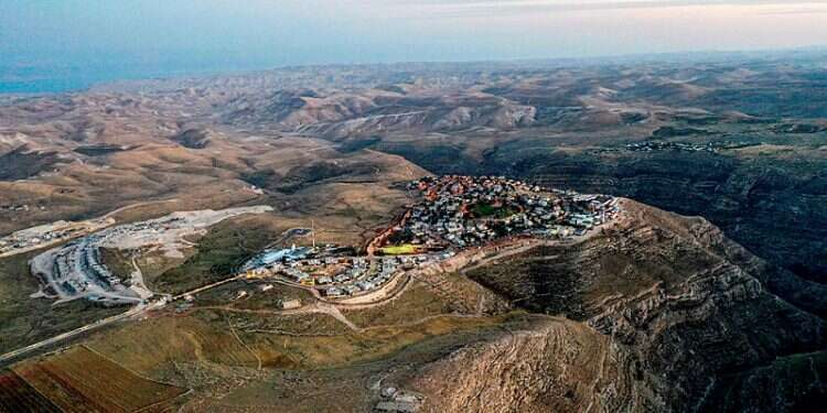 An aerial view of Nokdim in Gush Etzion The ongoing battle over illegal construction in Judea and Samaria
