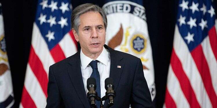 US Secretary of State Antony Blinken (AFP/Saul Loeb) US officials condemn killing of Lebanese anti-Hezbollah activist