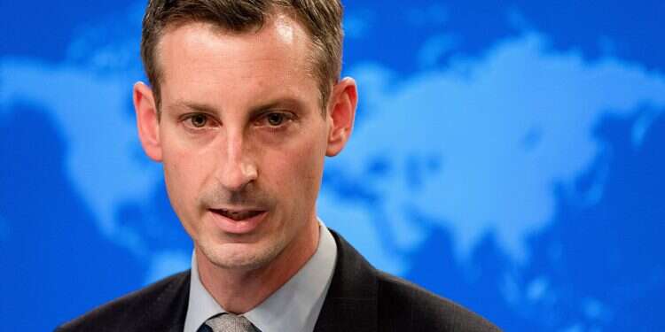US State Department Spokesman Ned Price during a news briefing in Washington, Feb. 3, 2021 State Department: Abraham Accords not substitute for Israel-PA peace deal