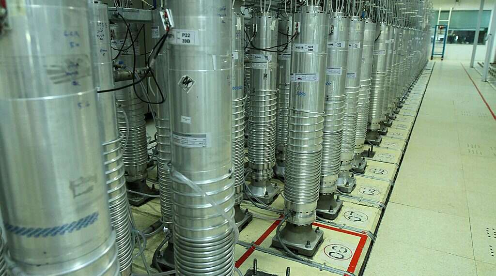 Centrifuge machines in Natanz uranium enrichment facility in central Iran Top European, US diplomats to hold urgent meeting on Iran deal