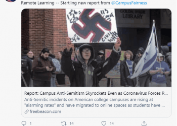 Report from watchdog group cites 'toxic climate' for Jewish students in US