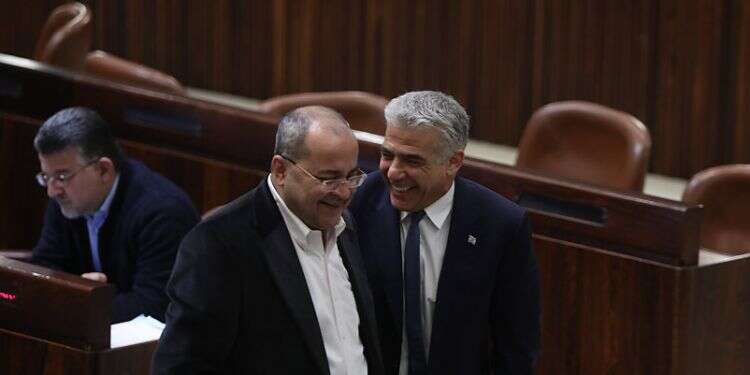 'There is progress in Yair Lapid's policy toward Joint Arab List'