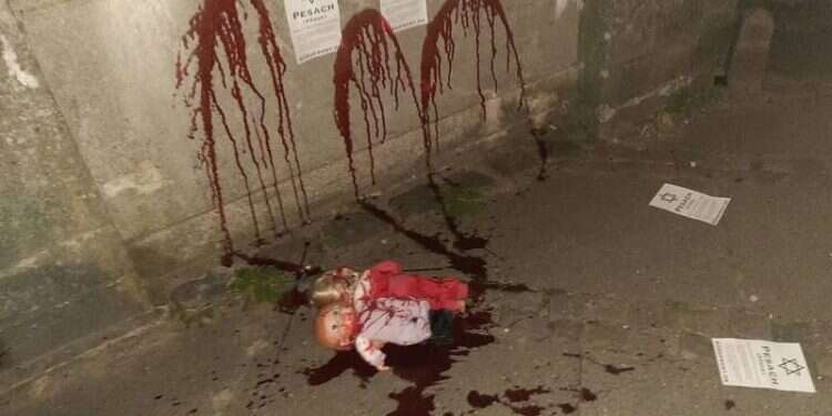 leaflets appear to be linked to Nordfront, which promotes the 'Nordic Resistance Movement' Jewish cemetery in Denmark vandalized