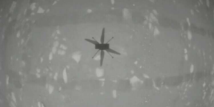 NASA's Mars helicopter takes flight, 1st for another planet