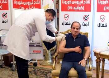 Egypt's president receives coronavirus vaccine