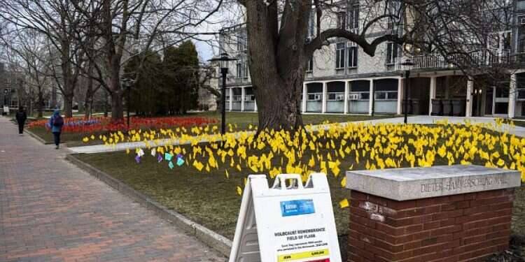 'Field of Flags' at University of Rhode Island honors Holocaust victims
