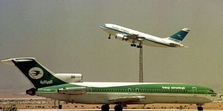 An Iraqi Airways aircraft on the runway Report: Iraqi Airways to start direct flights to Abu Dhabi