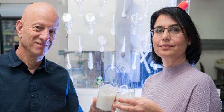 Professor Raz Jelinek and Orit Malka Could yogurt cure what ails us? BGU researchers think so